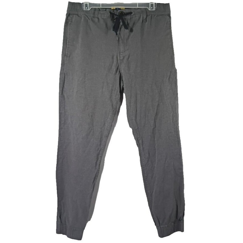 Prince & Fox Grey Joggers Men's 32x28 Drawstring Zip Sweatpants Athletic Classic